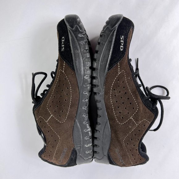 Shimano SPD SH-MT21 Brown Suede Mountain Biking Cycling Shoes Size 39 EU 5.8 US main image 5